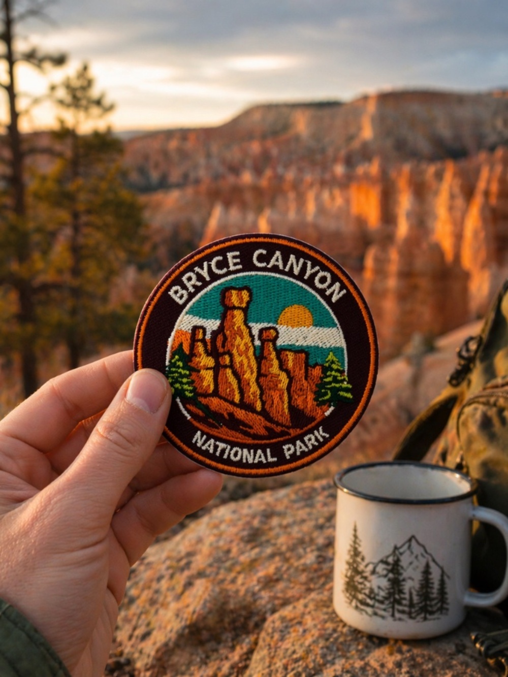 Bryce Canyon National Park 3" Iron On Embroidered Patch